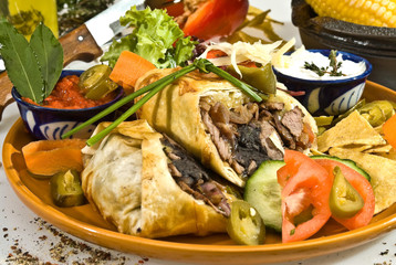 Tacos w pork meat