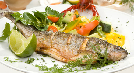 Grilled trout