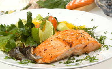 Baked salmon