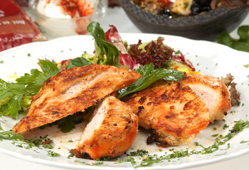 Grilled pork sirloin