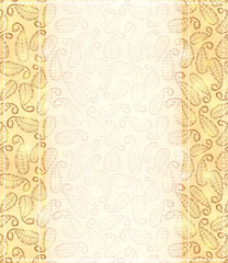 Shiny Gold Invitation Card