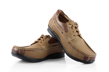 male shoes isolated on the white