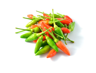 hot chili pepper isolated on a white background