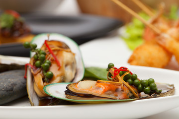 New Zealand mussels.