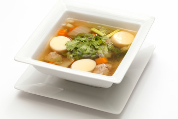 Soup with tofu
