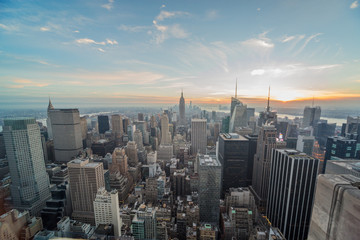 Fototapeta na wymiar New York City Manhattan buildings skyscrapers 