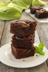 Chocolate brownie cake.