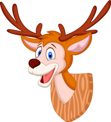 Deer head cartoon