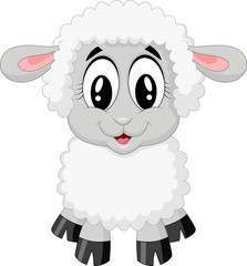 Naklejka premium Cute sheep cartoon
