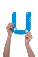 Two Hands Holding an U