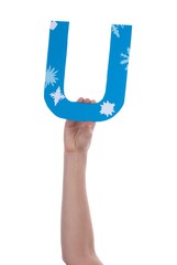 Hand Holding an U