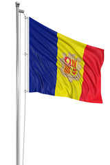 3D Andorra flag
