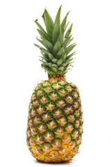 Fototapeta premium ripe pineapple isolated on white background