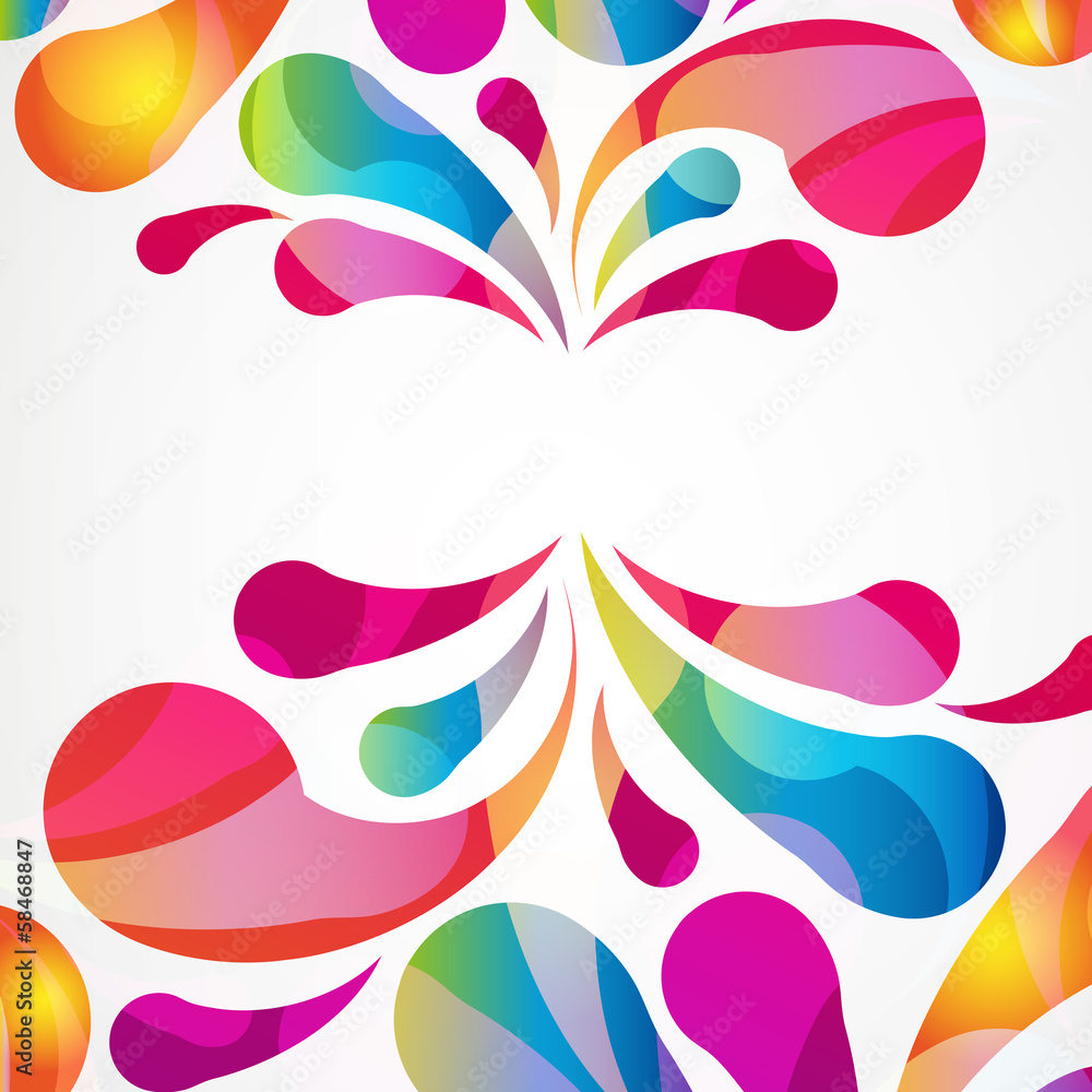 Poster abstract colorful arc-drop background.