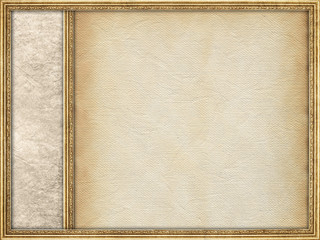 Template background - paper sheet and picture frame