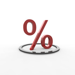prozente, rabatt, zinsen, rot,