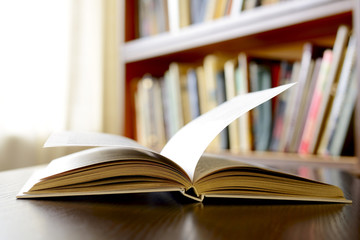 Close-up of an open book