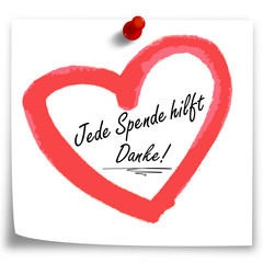 Jede Spende hilft Danke!