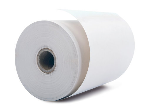 White paper roll