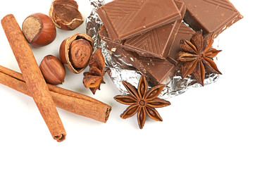 chocolate,nuts and spice