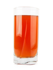 Apple juice in glass