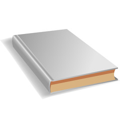 Blank book isolated