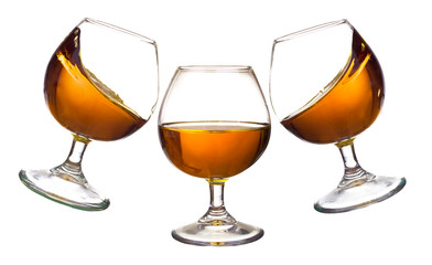 Brandy on the isolated background