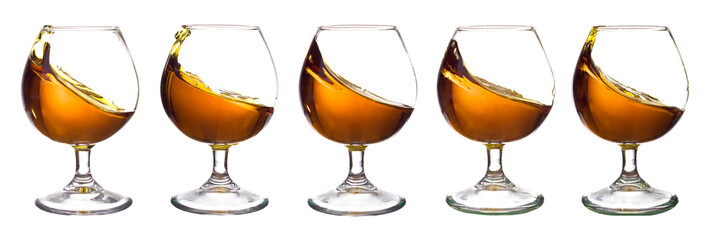 Brandy on the isolated background