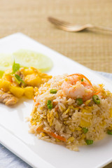 thai pinapple fried rice food