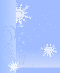 Fototapeta na wymiar wallpaper background with snowflakes