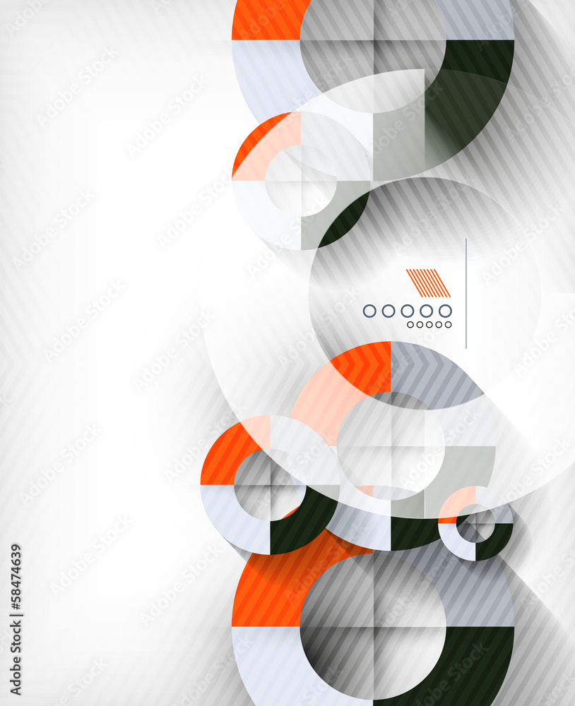 Poster technology geometric shape abstract background