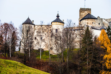 Fototapeta na wymiar Niedzica Castle at Czorsztyn Lake in Poland