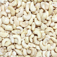 Cashew nuts closeup