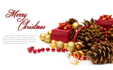 Christmas decoration with pinecone