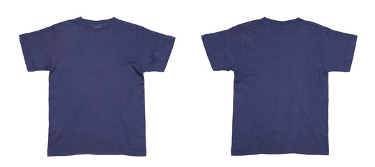 Men's blue T-shirt.