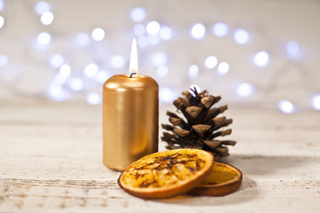 Weihnachtsdekoration Lichter Kerze