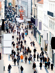 Sale, the shopping street. Vertical.