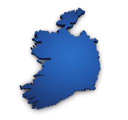 Map Of Ireland 3d Shape
