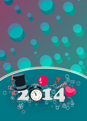 Fototapeta premium Happy new year background