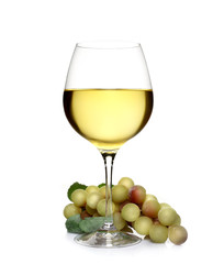 Vino Bianco con uva