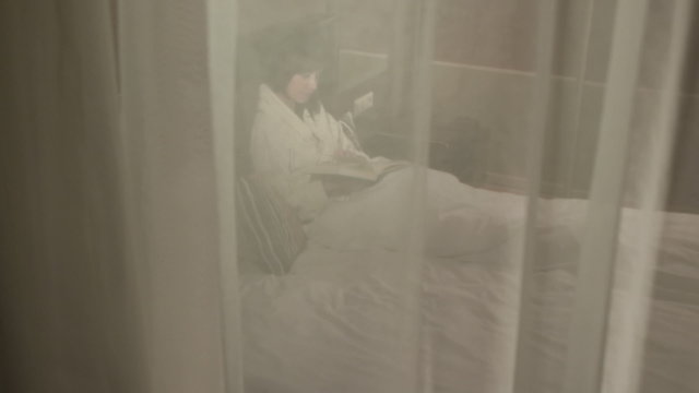 stalker scaring a girl at home