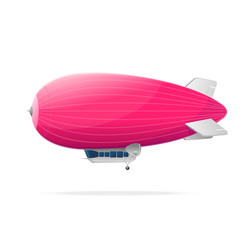 Pink dirigible balloon
