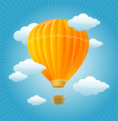 Naklejka premium Vector air ballons background