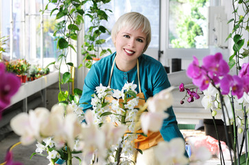 cheerful florist