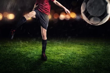 Foto op Canvas Voetbal Kick © lassedesignen