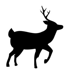 Rentier Weihnachten Silhouette Vektor