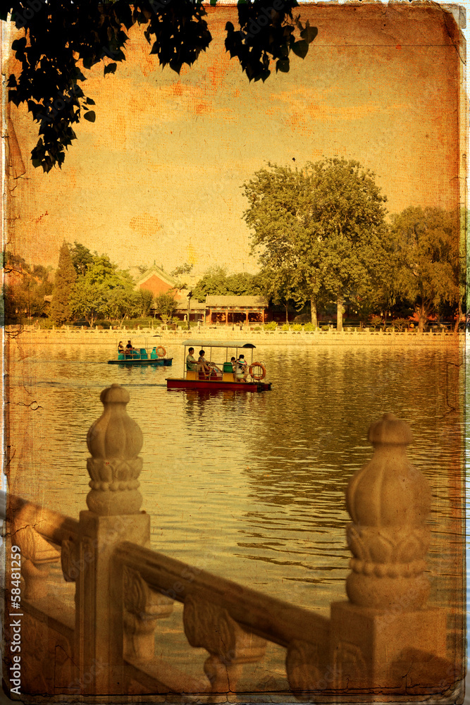 Canvas Prints Beijing - Houhai Lake