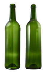 Glass bottle isolated