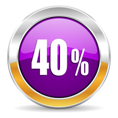 40 percent icon