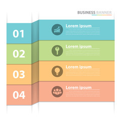 business banner infographics